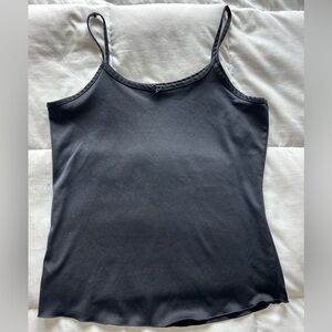 Black Women's Cami Tank Top - Classic Spaghetti Strap Women’s Small